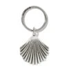 Silver Shells Key Fob -Fashion Accessories Store silver shells key fob silver 0