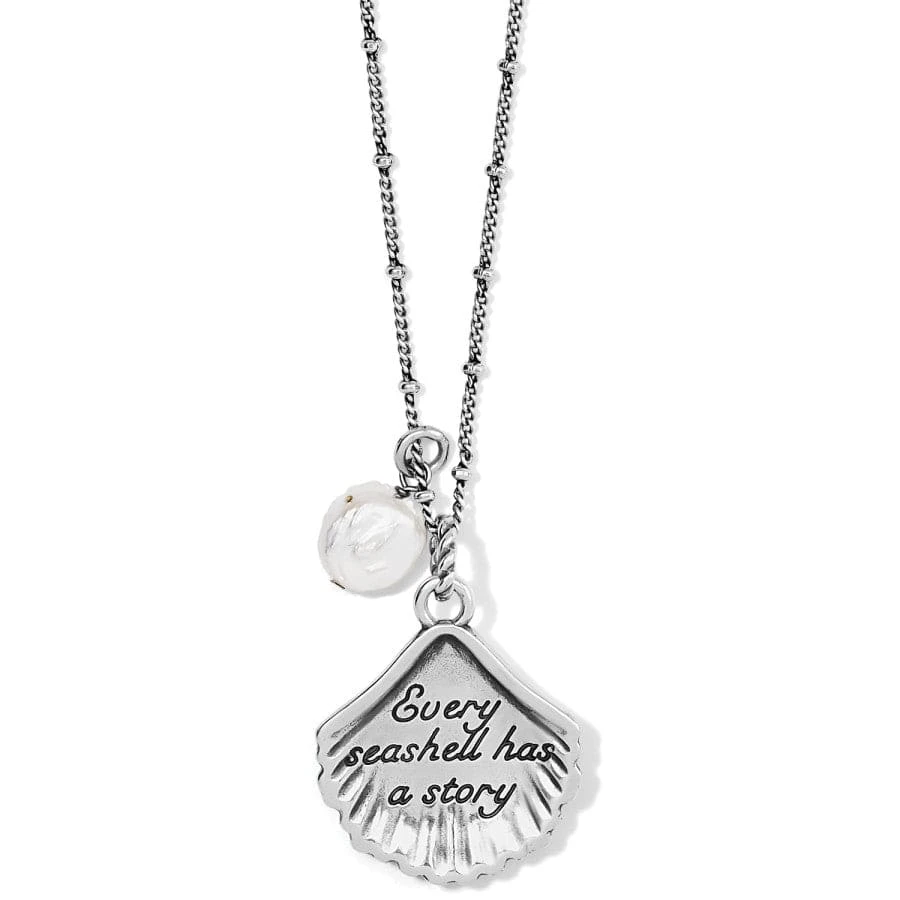 Silver Shells Pearl Necklace 4 Silver Shells Pearl Necklace - Image 2