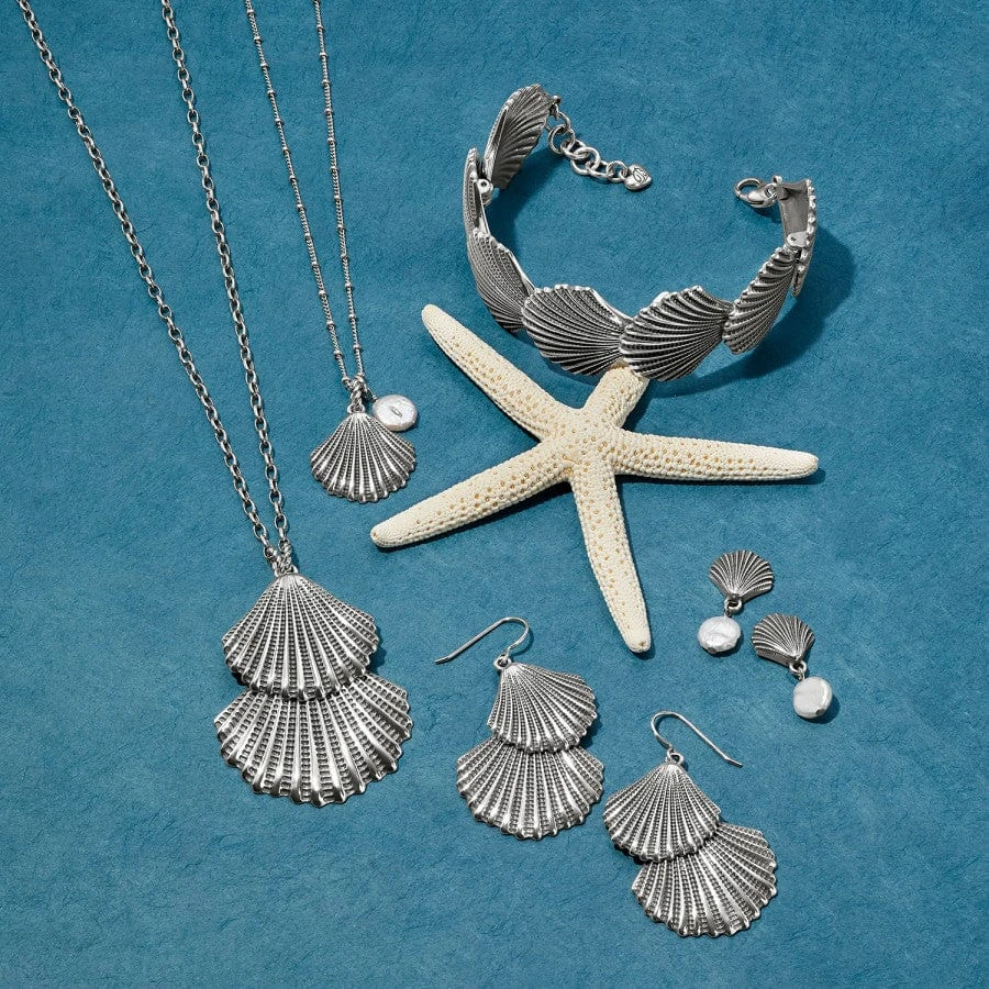 Silver Shells Pearl Necklace 6 Silver Shells Pearl Necklace - Image 4