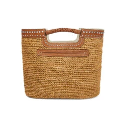 South Hampton Straw Hand Held Tote 8 South Hampton Straw Hand Held Tote -Fashion Accessories Store south hampton straw hand held tote natural luggage 2