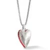 Spectrum Love Necklace -Fashion Accessories Store spectrum love necklace silver red 0