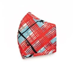 Summer Stripes And Plaid Face Mask (2 Pack) -Fashion Accessories Store summer stripes and plaid face mask 2 pack multi 1