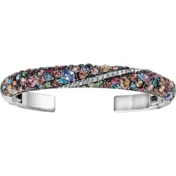 Trust Your Journey Double Hinged Bangle -Fashion Accessories Store trust your journey double hinged bangle silver pastel multi 0 91d2a1be 6b0b 44c1 b03f 75a088100f15