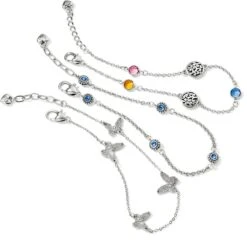 Twinkle Anklet -Fashion Accessories Store twinkle anklet silver sapphire 2