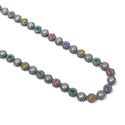 Twinkle Link Necklace 17 Twinkle Link Necklace -Fashion Accessories Store twinkle link necklace silver multi 2