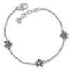 Wild Flowers Anklet -Fashion Accessories Store wild flowers anklet silver 0